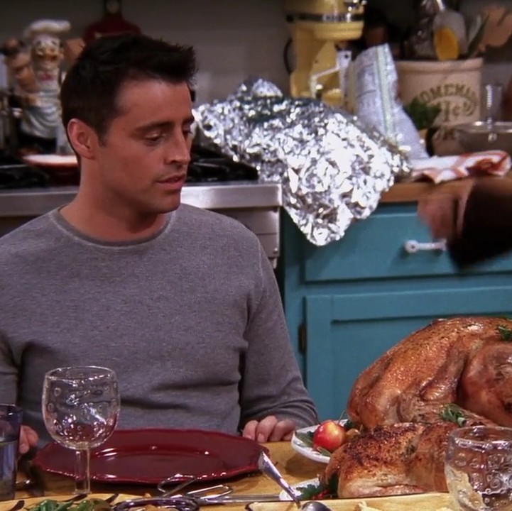 《老友记》感恩节经典片段:joey吃火鸡