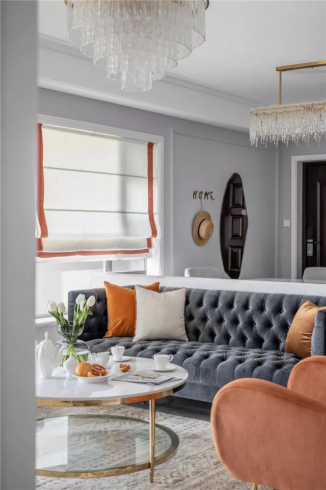 140㎡轻奢浪漫法式4室装修，焦糖色秋冬太温馨了，精致时尚的典范