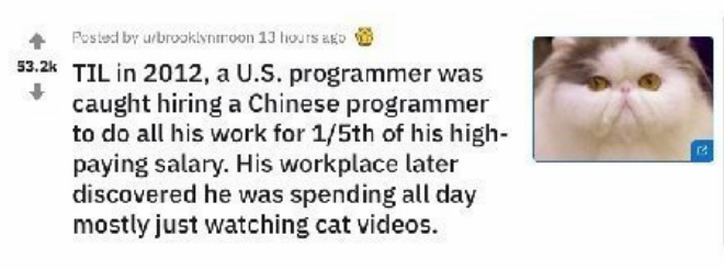 操作太骚！美国程序员把活外包给中国人，不用干活白拿140万工资