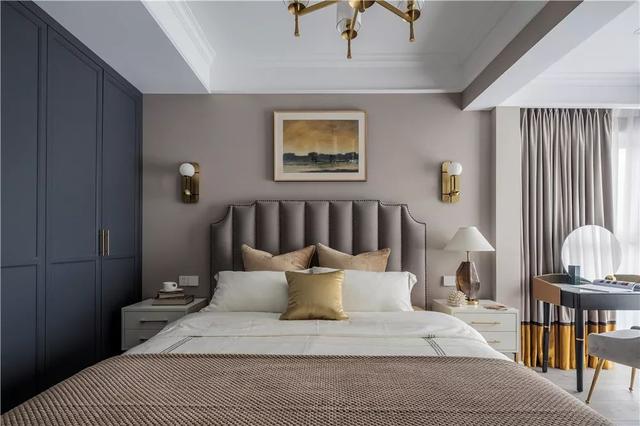 140㎡轻奢浪漫法式4室装修，焦糖色秋冬太温馨了，精致时尚的典范