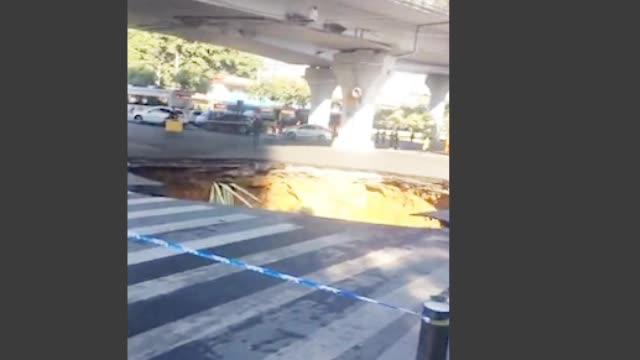 广州地铁塌陷:广州地铁施工区域地面塌陷 3人被困