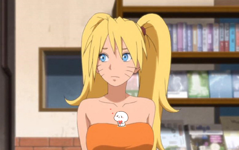 忍者们变女装鸣人俏皮木叶丸撩人博人成外国女郎