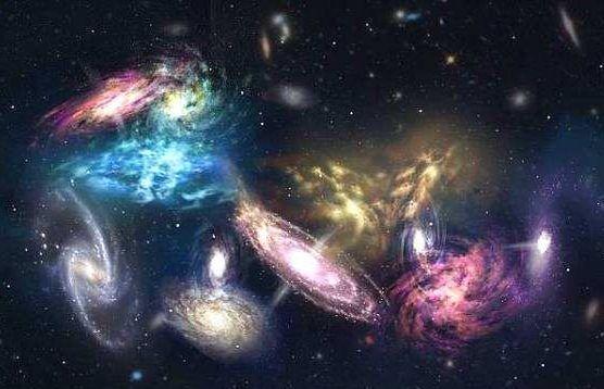 地球围着太阳转,太阳围着银河系转,银河系在围着什么转?宇宙呢