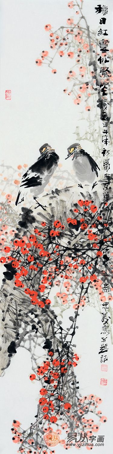 当代实力派写意花鸟画王忠义作品欣赏