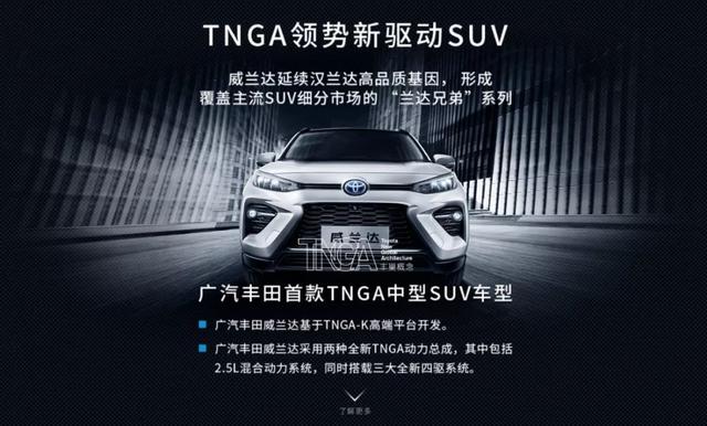 RAV4的样子+汉兰达的名字，广汽丰田为何急于推出“威兰达”？