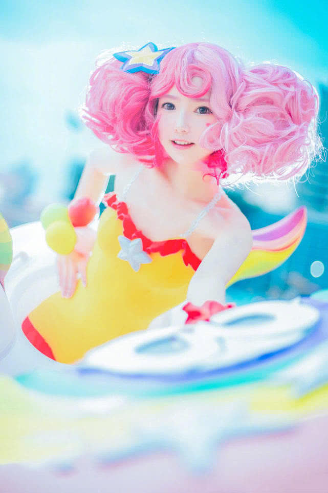 王者荣耀小乔夏日独角兽cos:你准备好你的泳衣了吗?