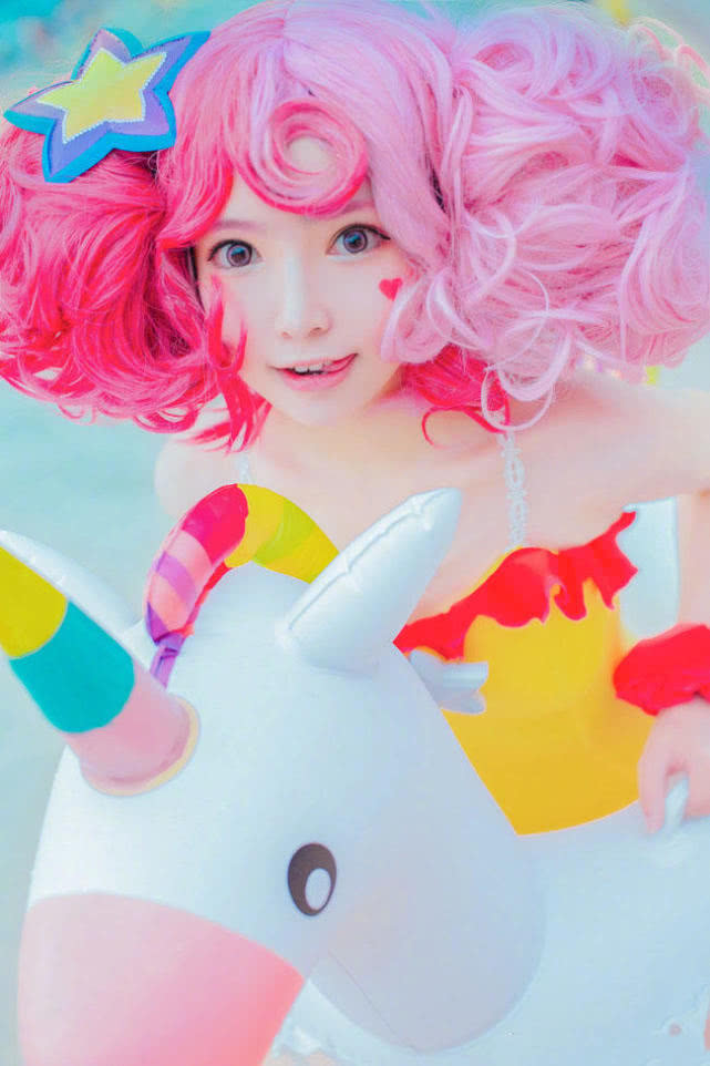 王者荣耀小乔夏日独角兽cos:你准备好你的泳衣了吗?