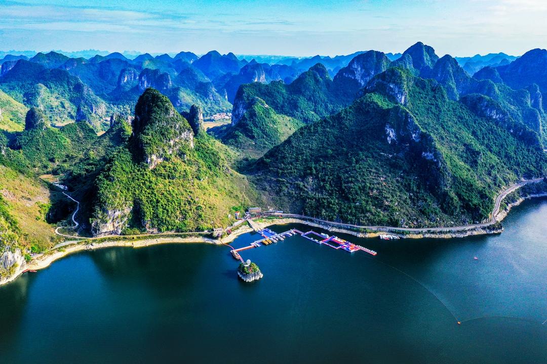 中国唯一没有大坝的水库,航拍视角太迷人,就在广西南宁!