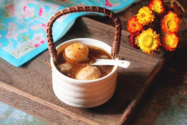 桂花芋头红豆汤,软糯香甜,来试试吧