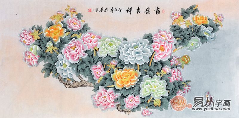 当代青年画家羽墨工笔花鸟画欣赏,美醉了|富贵吉祥|春华秋实|工笔