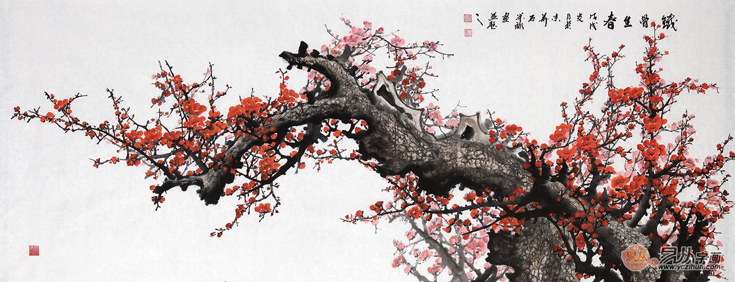 适合办公室装饰挂画之选 国画花鸟画尽显雅致格局