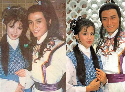 合拍《决战玄武门》的翁美玲汤镇业,应记者之邀拍了许多情侣剧照