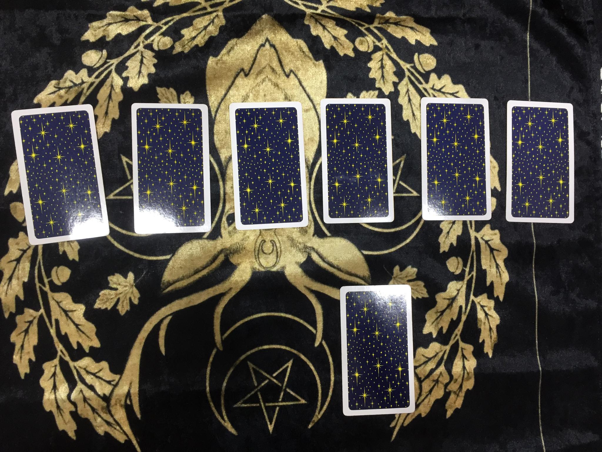 圣杯六,宝剑四,恶魔,魔术师,权杖八,星币七