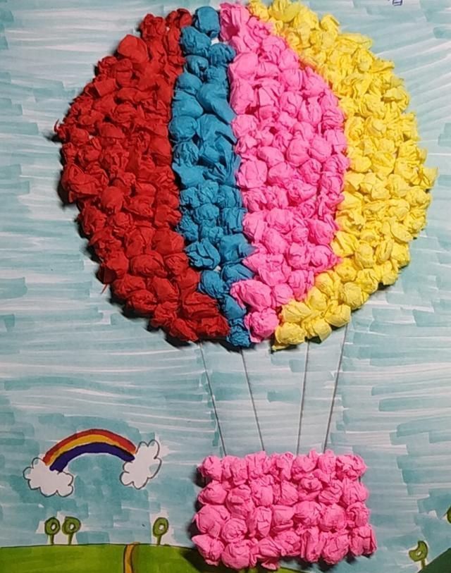 四年级小学生的皱纹纸手工作品虽然不够完美