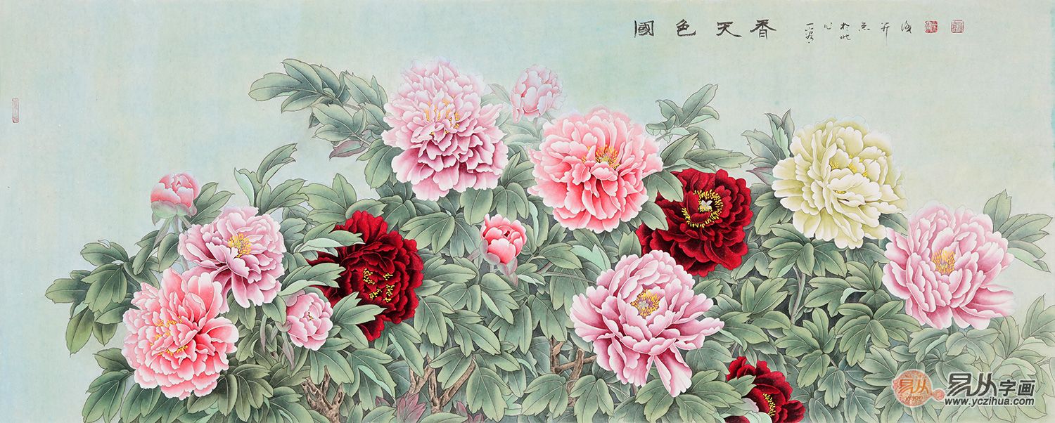 客厅墙面挂画很重要 四季花鸟画装饰高端别致墙壁美