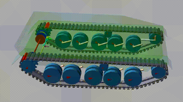 坦克的履带是如何转向的?跟汽车转向完全不一样!