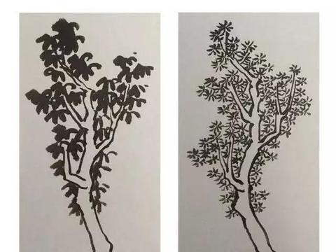各种树叶的画法和树的组合关系|画法|树叶|组合_新浪新闻