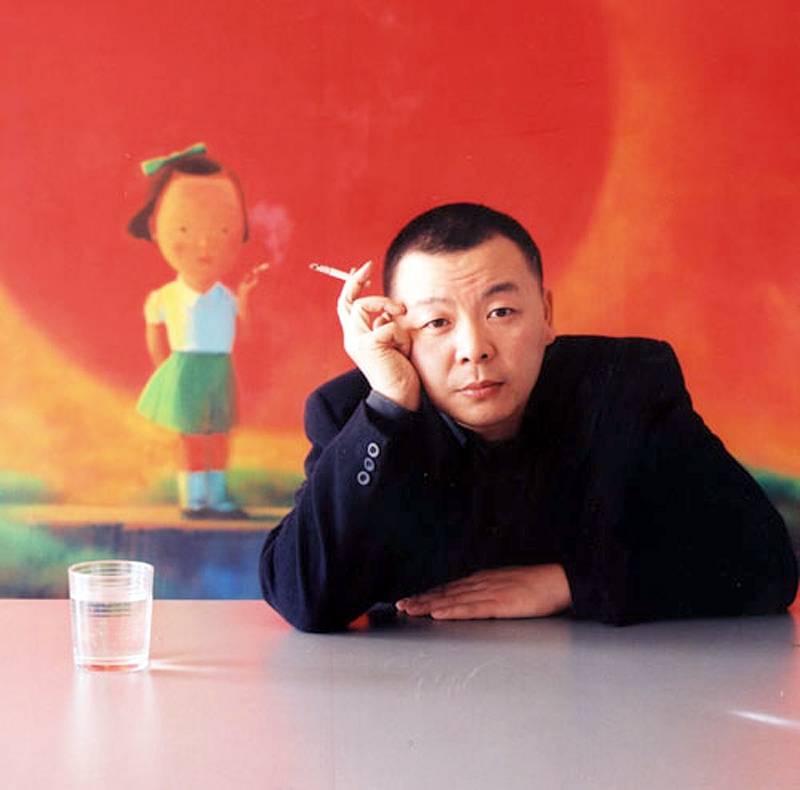 刘野:每一幅作品都是自画像,其实我不想成艺术家,我想成画家|刘野|卡通画|自画像_新浪新闻