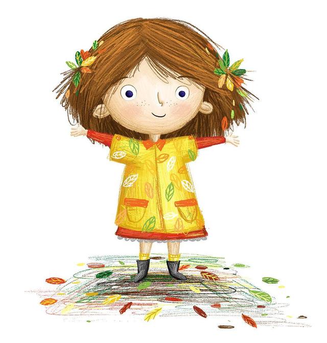 可爱小朋友插画图片 亲子儿童手绘画 假期带孩子一起画