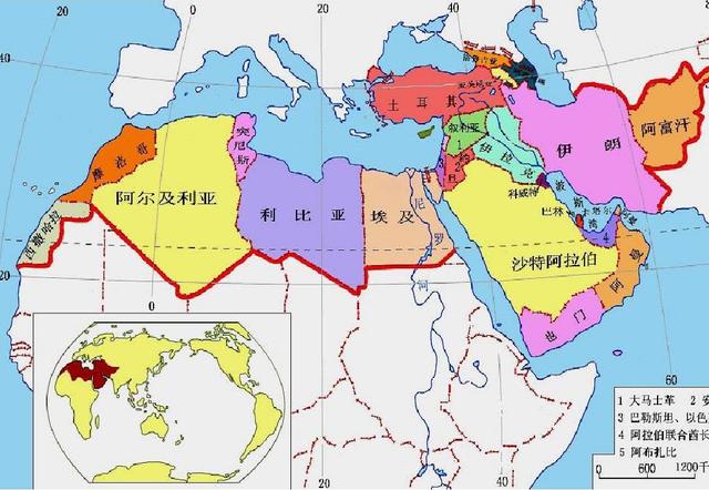 西亚地区和北非地区虽分属两大洲但却有着相似的自然和人文区位