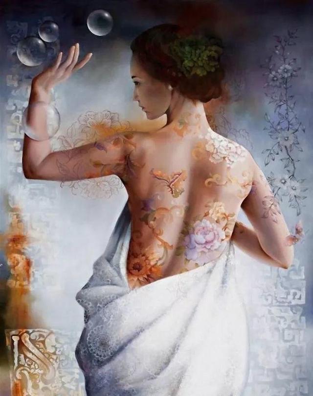 香港艺术家一组唯美性感的人体油画美醉了