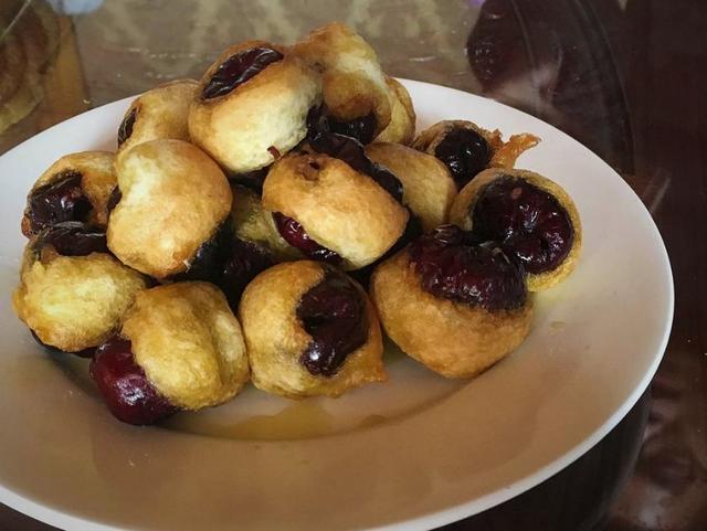 香脆爽口的炸油枣,一口咬下去