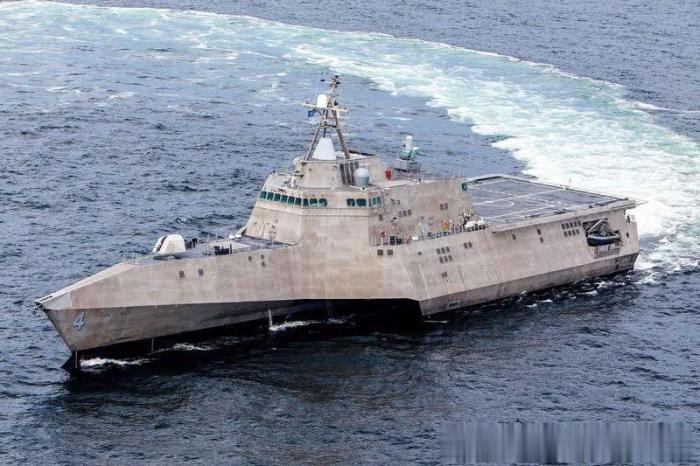 Lcs Cutaway 小船装96单元垂发导弹 伊朗推出三体神盾舰 用于对航母自杀突击?