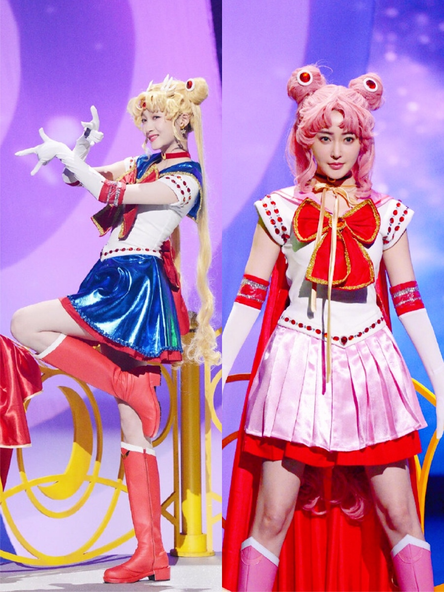 还有张天爱关晓彤一起cos 的美少女战士,拥有神仙颜值的漂亮姐姐们cos