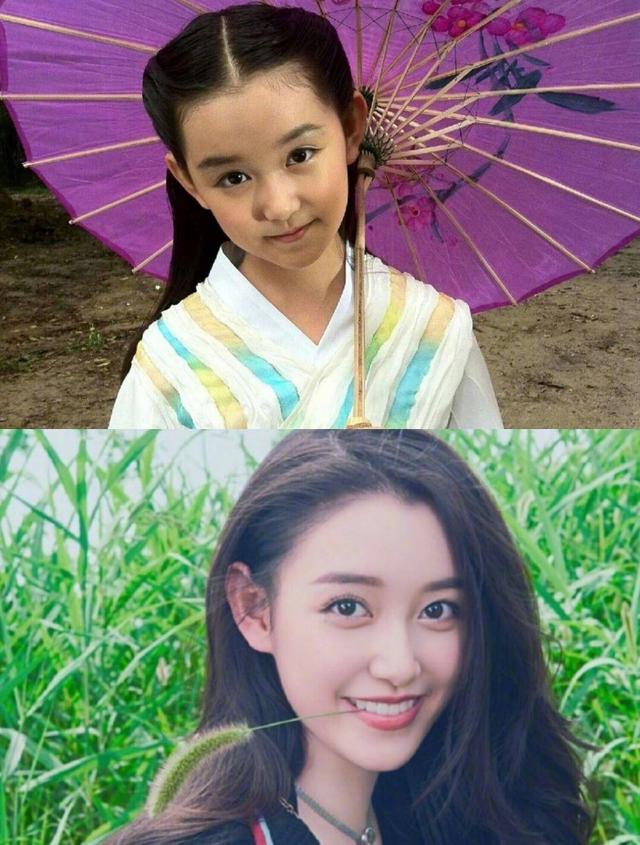 杨紫吴磊宋祖儿等9大童星长大对比照,张雪迎和小时候一模一样