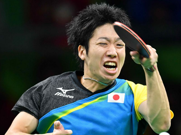 水谷隼,这对组合也是日本近一年来重点培养的混双组合,而对手则是弗洛