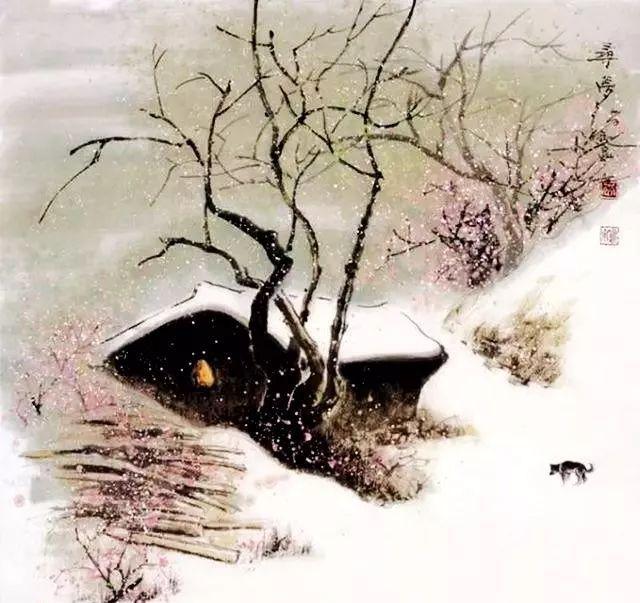 国画中最美的春雪