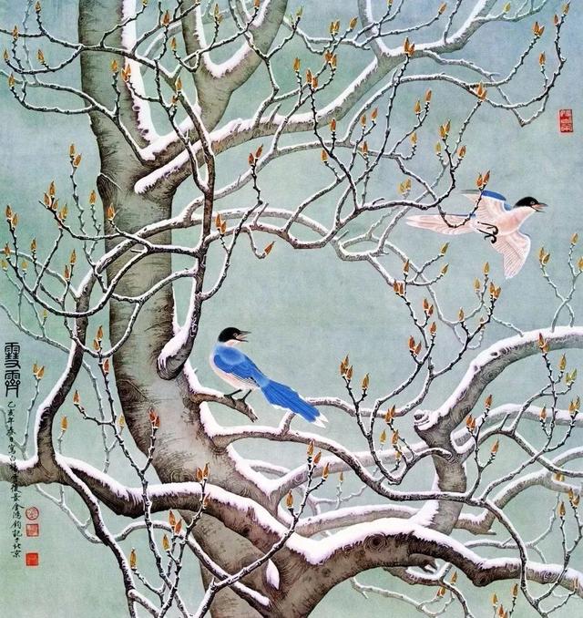 国画中最美的春雪