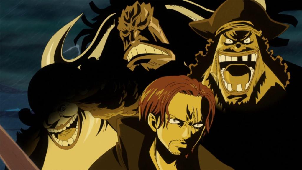 海贼王:红发天生自带面子,戴着罗杰的船长帽,继承雷利的西洋剑