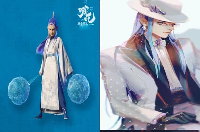 哪吒魔童转世:谁的衣着有品位,角色穿越到现代,申公豹风度翩翩