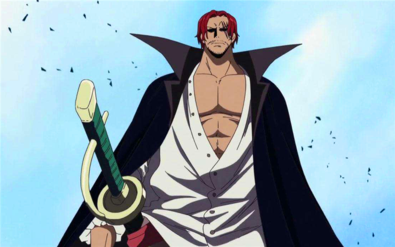 海贼王:红发天生自带面子,戴着罗杰的船长帽,继承雷利的西洋剑