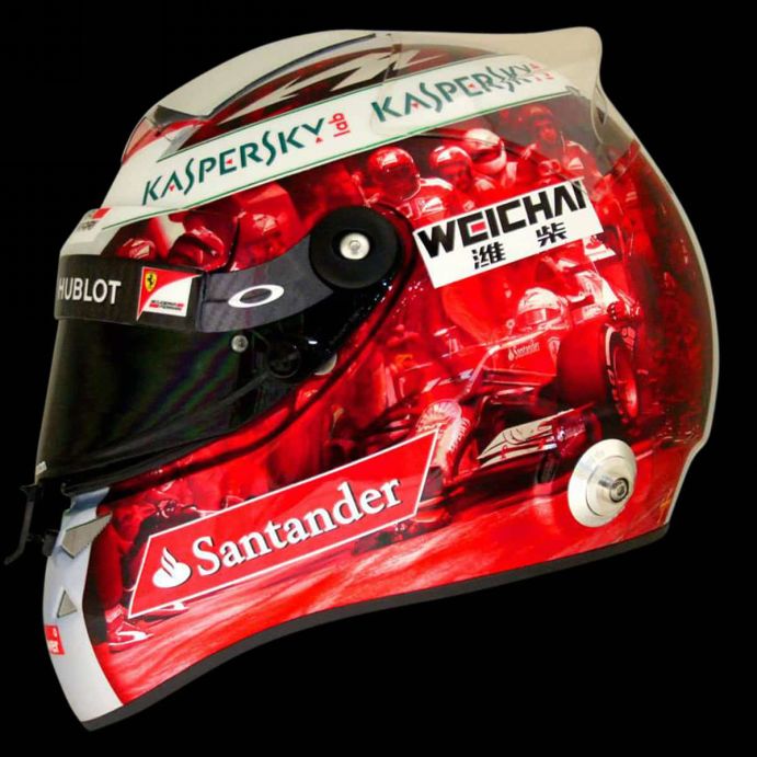 f1头盔多少钱?舒马赫,维特尔头盔竟是同一人设计