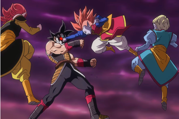 龙珠英雄:巴达克被人操控,时之界王神围攻,最后变身超3报仇!