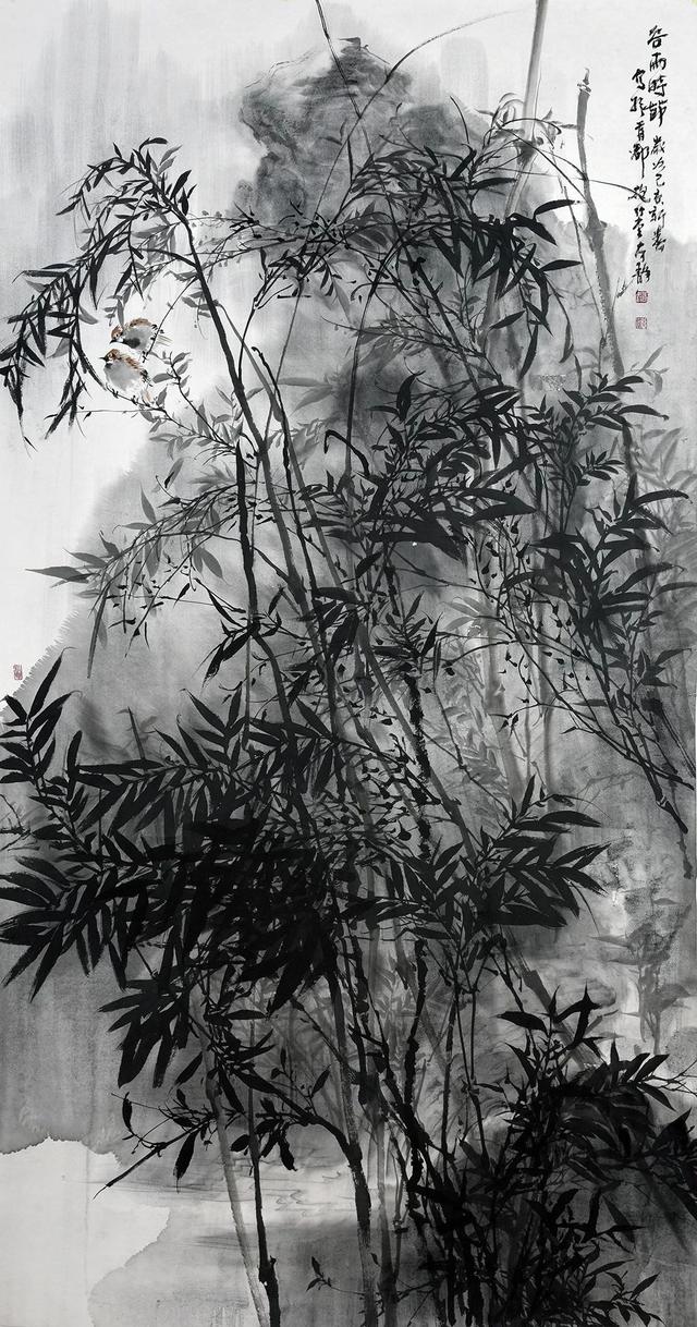 把画竹当作毕生追求的画竹名家张本静墨竹作品欣赏|墨竹|名家|竹子_新浪新闻