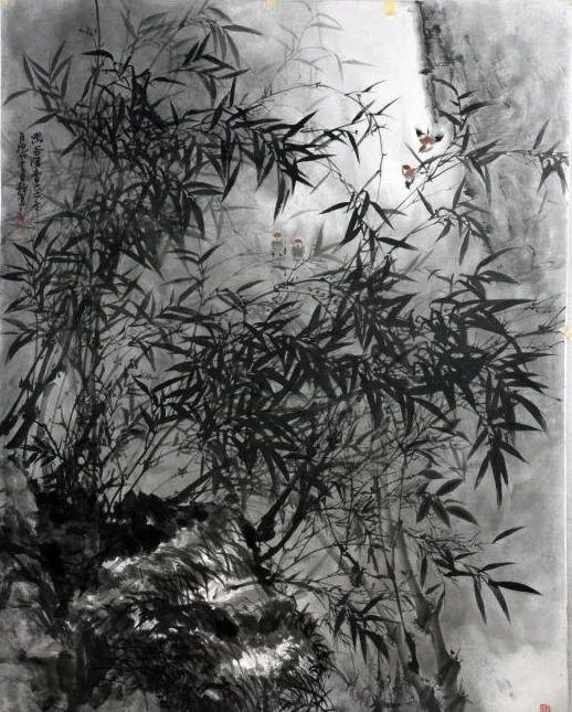 把画竹当作毕生追求的画竹名家张本静墨竹作品欣赏|墨竹|名家|竹子_新浪新闻