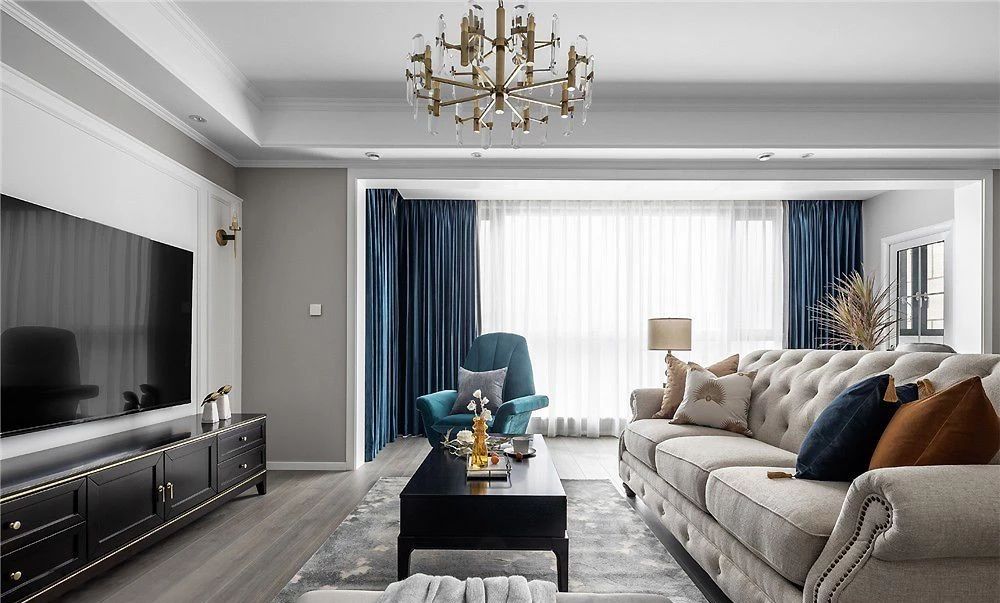 128㎡轻奢美式风格装修，精致有格调的品位生活