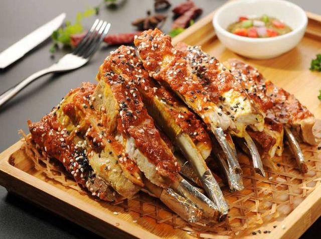 招牌蒙古风味羊排,学会自己开店,操作简单