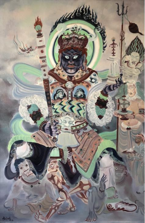 画家杨金鹏长江与敦煌系列油画作品亮相迈阿密巴塞尔艺术周