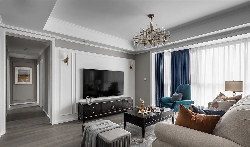 128㎡轻奢美式风格装修，精致有格调的品位生活