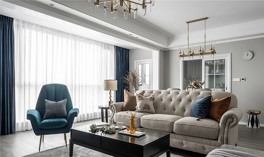 128㎡轻奢美式风格装修，精致有格调的品位生活