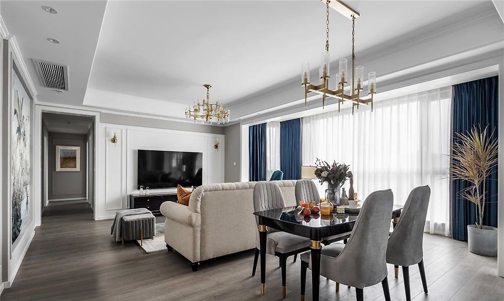 128㎡轻奢美式风格装修，精致有格调的品位生活