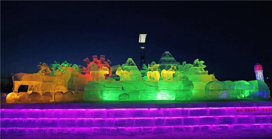 中国冰雪之都内蒙古主题冰雕展惊艳度堪比哈尔滨冰雪大世界