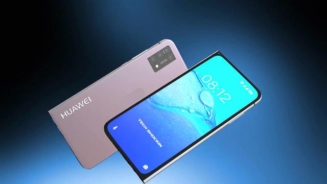 华为mate40概念图柳叶刀外观前置镜头在左上角后置镜头变了