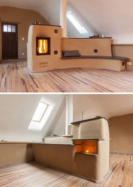 外国人好聪明,客厅模仿东北大炕不放沙发,砌个卡座和壁炉连一体