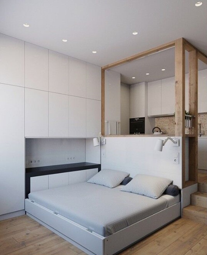 7㎡空间竟然挤下了餐厅客厅和卧室,原来厨房底下藏了个大秘密!