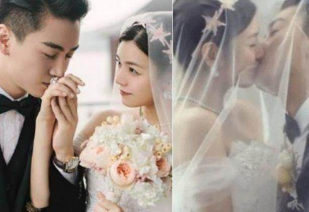 盘点娱乐圈4对明星接吻照片,杨颖与黄晓明接吻十分梦幻